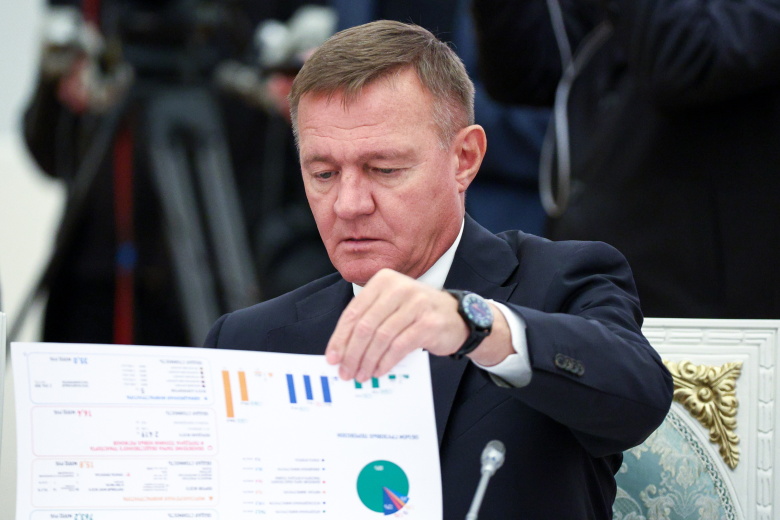 Министр транспорта РФ Роман Старовойт на совещании в Кремле, 30 июня 2025 года