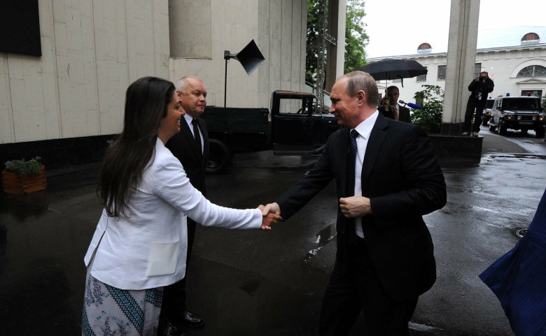 Маргарита Симоньян, Дмитрий Киселев и Владимир Путин