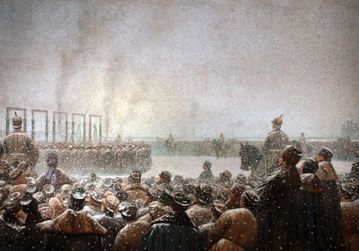 Василий Верещагин. Казнь заговорщиков в России (1884—1885)